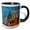Black/White, variant on 3drose, Holiday Lights at Twilight, Christmas Market, Mainz, Germany, 11oz Magic Transforming Mug