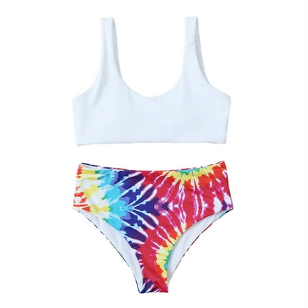 

Daznico Girls Swimsuit Girls Bathing Suits 2 Piece Swimsuit Kids Bikini Set Swimwear Girls Bathing Suit White 7-8 Years
