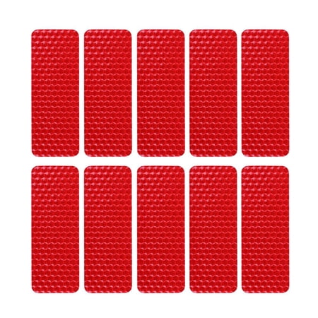 Reflective Sticker Red Rectangle Jianama 10pcs Car Reflective Stickers Warning Strip Safety Tapes ...