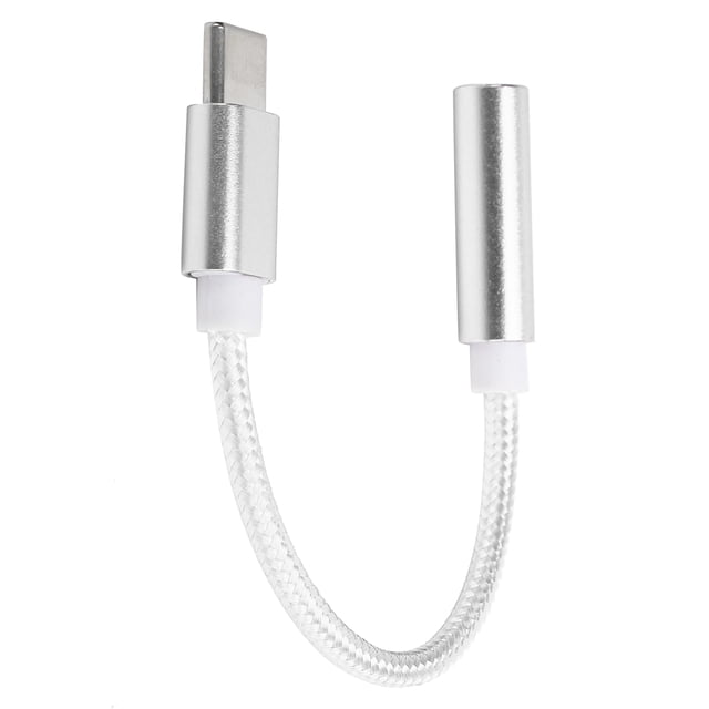 Adapter Type C To 3.5MM Aux Audio Adapter Braided Audio Headset Adapter for Letv /