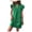 Green, variant on Horkkom Sundresses for Women V Neck Short Sleeve Loose Mini Dresses Summer Casual Holiday Beach Dresses L