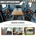 thumbnail image 3 of FOR U DESIGNS Dog Paw Bone Print 2 Pack RV Dinette Cushion Covers Stretch Camper Cushion Slipcover Non-Slip RV Couch Cover Sofa Slipover for Travel Trailer Couch, 3 of 7