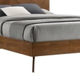 thumbnail image 4 of Benjara Nova Rem King Size Platform Bed- Chevron Pattern Headboard- Walnut Brown, 4 of 6