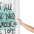 thumbnail image 3 of Shower Curtain, Not All Who Wander Are Lost1 Waterproof Fabric Plastic Shower Curtain, Drying Fast Bathroom Curtain with 9 Buttonholes, Ruffle Shower Curtain 60x72in, 3 of 8
