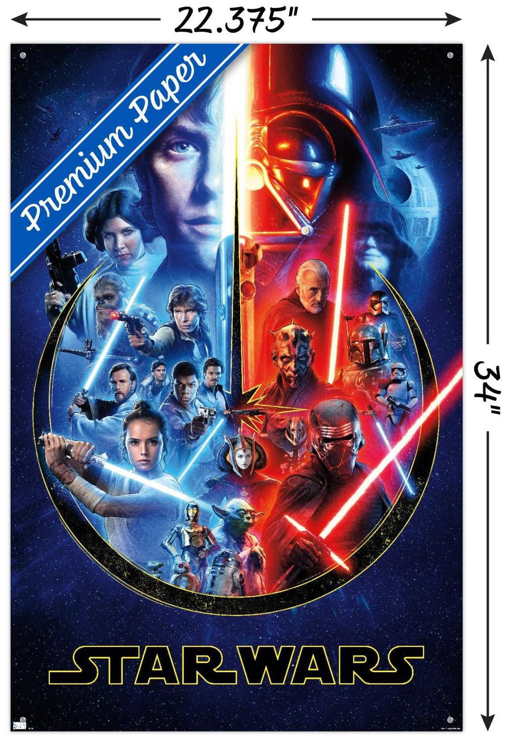 Star Wars - Skywalker Saga Wall Poster, 22.375" x 34"