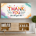 thumbnail image 6 of Appreciation Banner Thank You Colorful Design Gratitude Decoration Thankful Message Fun Theme for Party Celebration Event, 6 of 7