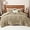 Khaki, variant on Warm Sherpa Fleece Queen Comforter Set, 3D Tufted Fluffy Khaki Bedding for Winter, Soft 3 Pieces Shaggy Bed Set, 1 Comforter (90"x90") and 2 Pillowcases (20"x26")