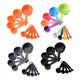 thumbnail image 5 of Zhuge Juego de 10 tazas y cucharas medidoras de plástico (gris), 5 of 5