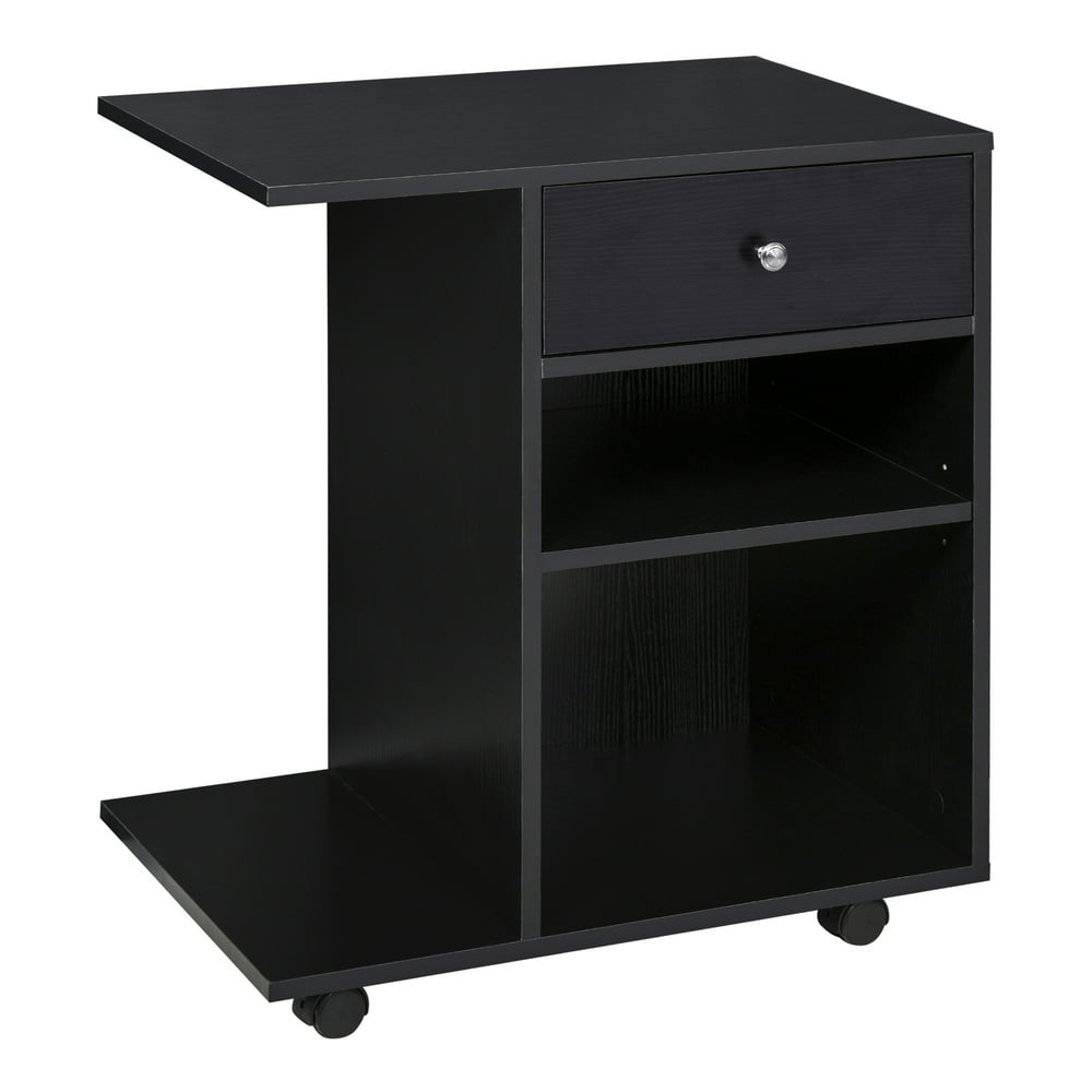 Vinsetto Mobile Printer Stand, Rolling File Cart with Wheels