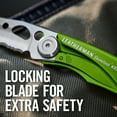 thumbnail image 6 of LEATHERMAN, Skeletool KBX Pocket Multitool with Knife and Bottle Opener, Moss Green, 6 of 8