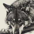 thumbnail image 6 of WYYP The Hungry Appearance of the Wolf Searching for Food, the Fierce Hunter Round Tablecloth with Elastic Edge 100% Polyester Fiber Waterproof White, 6 of 8