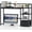 Black, variant on Desk Shelf with Drawer, 40" Desk Hutch for Computer Monitor, Desk Shelf for top of Desk, Wooden Desktop Bookshelf Storage Rack for Home Office Dorm - White