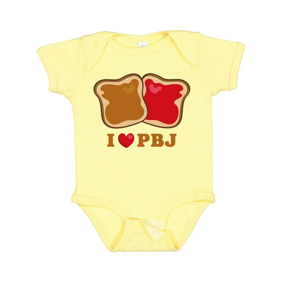 Inktastic I Love Pbj 2 Boys or Girls Baby Bodysuit