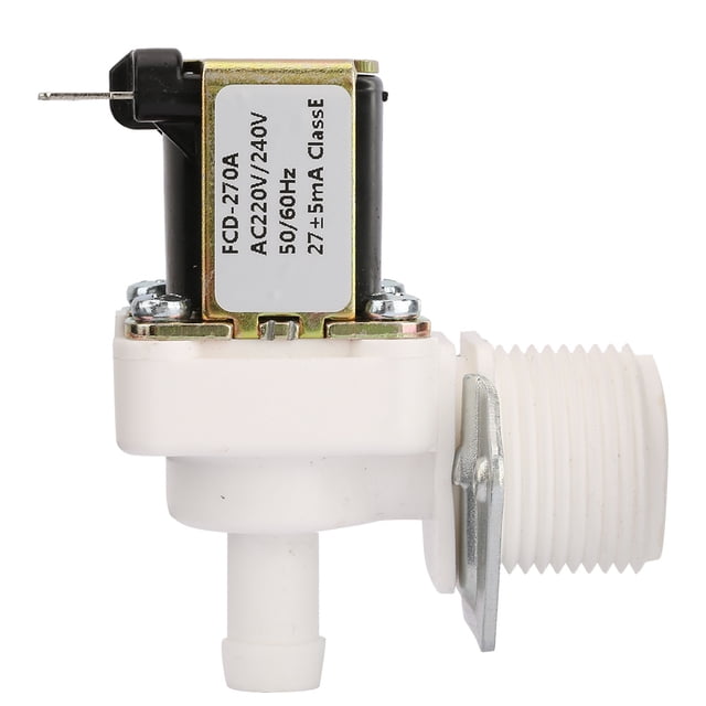 Válvula Solenoide AC 220V N/C Tipo Normalmente Cerrado Plástico