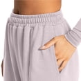 thumbnail image 4 of felwors Women's Wide Leg Sweatpants Elastic High Waist Straight Leg Sweatpants Teen Girl Baggy Sweatpants with Pockets (Light Pink, XL), 4 of 8