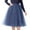Navy, variant on Dpytoraw Womens Pleated Knee Length Skirt Adult Tutu Dancing Skirt Blue One Size