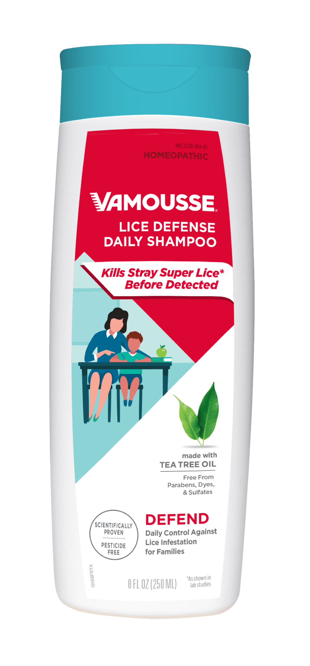 Vamousse Lice Defense Daily Shampoo, Super Lice Killing and Prevention