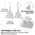 thumbnail image 6 of Silvora Sterling Silver Dangle Earrings for Women Trendy Celtic Knot Earring Jewelry Gift for Her, 6 of 8