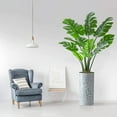 thumbnail image 2 of Artificial Tree in Contemporary Geometric Pattern Planter, Fake Monstera Silk Tree for Indoor and Outdoor Home Decoration - 65" Overall Tall (Plant Pot Plus Tree), 2 of 4