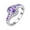 Purple, variant on YYKihy Shaped Cubic Zircon Solitaire Style Wedding Enagement Anniversary Ring Dainty Stackable Engagement Wedding Promise Rings