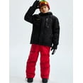 thumbnail image 4 of GEMYSE Boy's Waterproof Ski Snow Jacket Hooded Fleece Windproof Winter Jacket (Black,8), 4 of 5