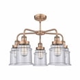 thumbnail image 2 of Innovations Lighting  Canton - 5 Light 24" Stem Hung Chandelier Antique Copper/Seedy, 2 of 2