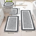 thumbnail image 4 of Dvumao 4-Piece Bathroom Rug Set – Plush Bath Mats with Non-Slip Backing, Includes U-Shaped Toilet Mat, 2 Floor Rugs & Lid Cover, 4 of 7
