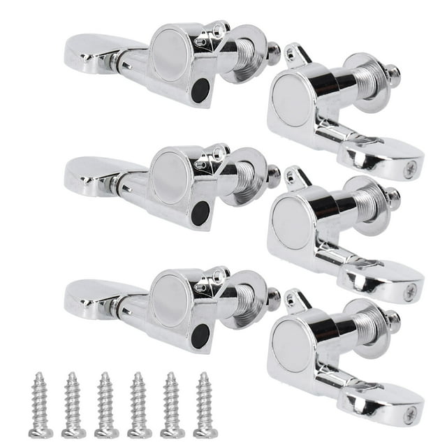 String Tuning Pegs, Guitar Locking Tuners, Rust-Proof High Performance For Guitar Repair Master Instrument Lovers Electric Guitar Replacement Parts Silver