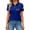 Blue-C-170403aa, variant on Trgacdwlo 1776-2026 250 Anniversary USA Polo Shirts for Women American Flag Short Sleeve Womens Golf Polo Shirts Tee Tops Blue L