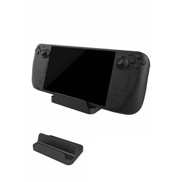 Base for Valve Steam Deck 2022, Steam Deck Compatible with Steam Deck/Switch/Switch Lite, Portable Stand with Non-Slip Silicone Pad(Black) - Walmart.com