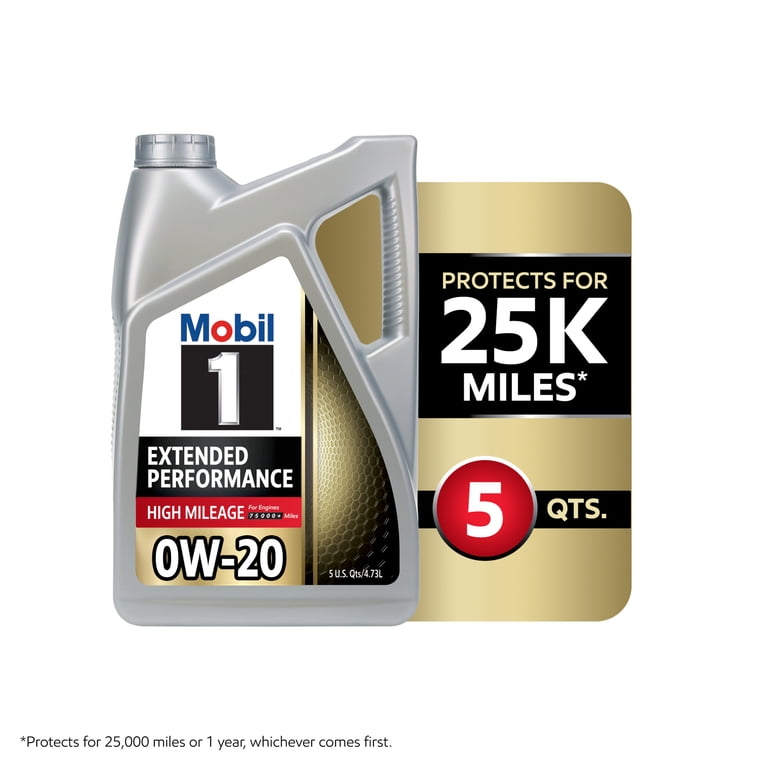 Mobil 1 Extended Performance High Mileage Full Synthetic Motor Oil