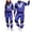 Blue, variant on yboeqw Unisex 80s Retro Shiny Color Block Tracksuit Full Zip Stand Collar Jacket and Cuffed Jogger Pants Vintage Disco Couple Theme Party Costume Outfit