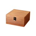 thumbnail image 2 of Wooden Storage Box, Solid Wood Latching Lid Storage Box, Multi-Size Set Home Office Organization Decorative Storage Container, Brown, 2 of 6
