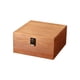 thumbnail image 2 of Caja De Almacenamiento De Materiales Caja De Almacenamiento De Madera Marrón Con Tapa Abatible Y Pestillo Para Organizar El Hogar Y La Oficina, M (1 Unidad) Rkxzt, 2 of 8