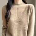 thumbnail image 2 of yillto Womens Fall Winter Sweaters Mock Neck Pullover Long Sleeve Knit Warm Lightweight Loose Sweater, 2 of 7