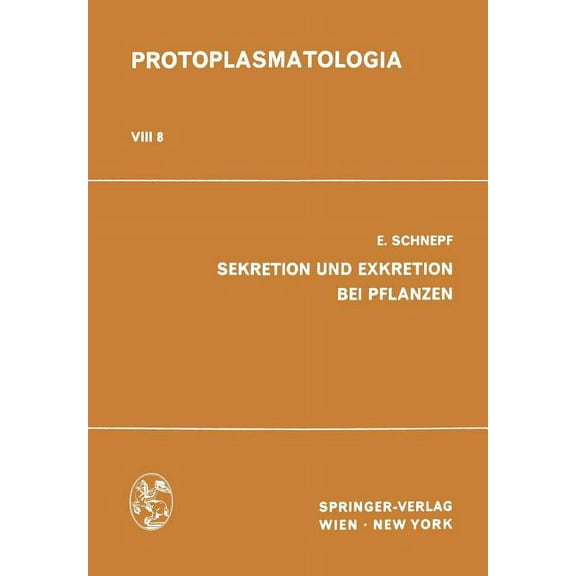 Sekretion Und Exkretion Bei Pflanzen, (Paperback)