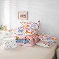 thumbnail image 6 of Homewish Cute Dog 7-Piece King Bedding,Kawaii Pet Theme King Bed in a Bag,Pink,Polkadot Reversible, 6 of 8