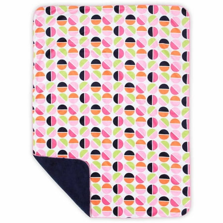 Bananafish Studio Circle Print Minky Reversible Blanket