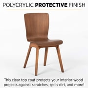 Minwax Polycrylic Protective Finish, Clear Semi-Gloss, Clear, 1/2 Pint