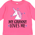 thumbnail image 4 of Inktastic My Granny Loves Me Unicorn Girls Long Sleeve Toddler T-Shirt, 4 of 5