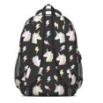 thumbnail image 3 of Unicorn Cat and Lightning Black Pattern Backpack for School, Cute School Bag with Adjustable Shoulder Straps and Padded Back, 16.9"x12.6"x5.9", 3 of 5