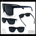 thumbnail image 2 of Kush Mens Rectangle Plastic Sporty Gangster Fashion Sunglasses [Blue], 2 of 8
