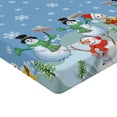 thumbnail image 2 of Ambesonne Christmas Fitted Sheet, Winter Season Element, Twin Size, Multicolor, 2 of 3