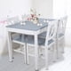 thumbnail image 1 of Juego de mesa de comedor silla mesa de comedor cuadrada hogar cocina mesa de comedor de madera con 4 sillas mesa de comedor grande moderna elegante para estudiar mesa de ANGGREK Otros, 1 of 8