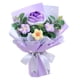 thumbnail image 1 of Ramo de Flores de ganchillo Ya hecho Perfecl Flores Tejidas Violeta Centros de mesa, 1 of 8