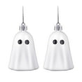thumbnail image 2 of 6 pc Cute Ghost Christmas Ornament White Pink Christmas Tree Decoration Indoor/Outdoor Halloween Christmas Hanging Decoration, 2 of 5