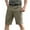 Army Green, variant on Mgmyaa Men's Bermuda Shorts Loose Straight-Leg Button Rigid Waist Waterproof Multi Pocket Work Pants