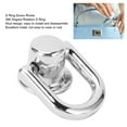 thumbnail image 3 of D Ring Rivets, 20Pcs 360 Degree Rotating Rivets Metal Screw Stud Rivet 16x12mm Easy Installation D Ring Stud Rivets for DIY Leather Collar Belt Handbag Purse, 3 of 7