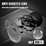 Sunpie 7" LED Headlights Halo White DRL & Amber Turn Signal + 4" Fog