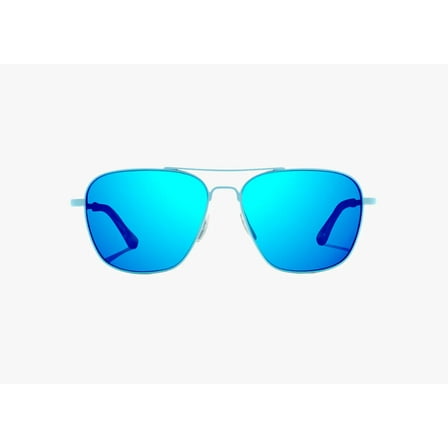 BAJIO Snipes Light Blue Matte | Blue Mirror Polycarbonate Sunglasses